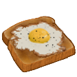 An Emote that is just a piece of toast with an egg on top.